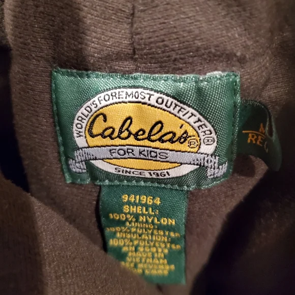Cabela's for Kids Camo Insulated Pants W Suspenders
